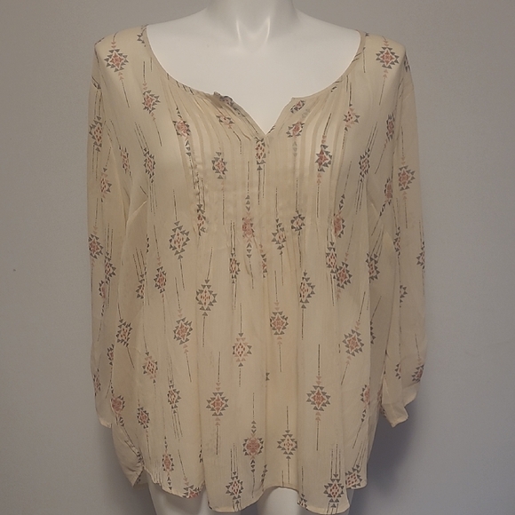 torrid Tops - Torrid Cream Floral Blouse